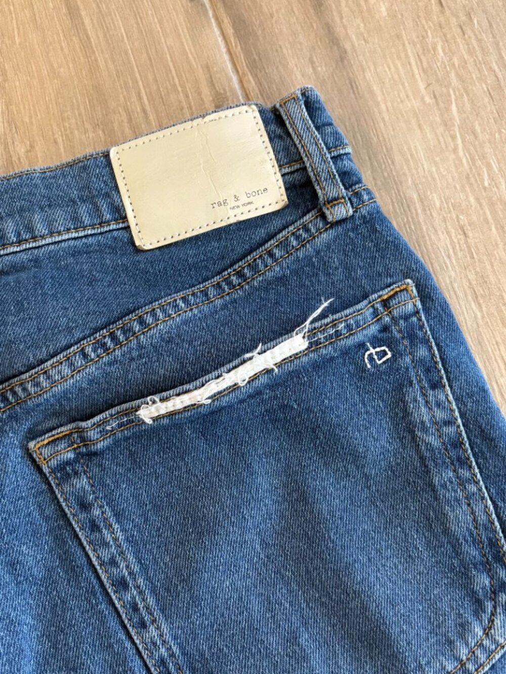 Rag & Bone Peyton High Rise Bootcut Jeans Women's 30 Blue Denim City Western - Picture 7 of 12
